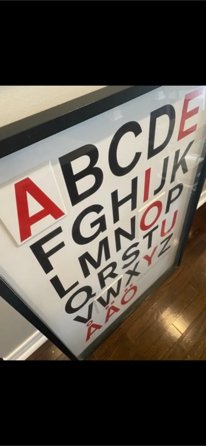 IKEA Bjorksta Alphabet Art image indicator(2)