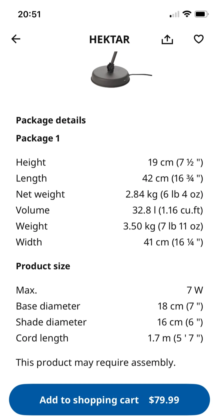 Giant IKEA Lamp - Dark Grey - photo 4
