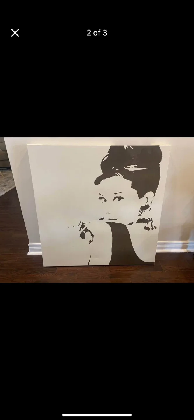Audrey Hepburn Style Wall Art