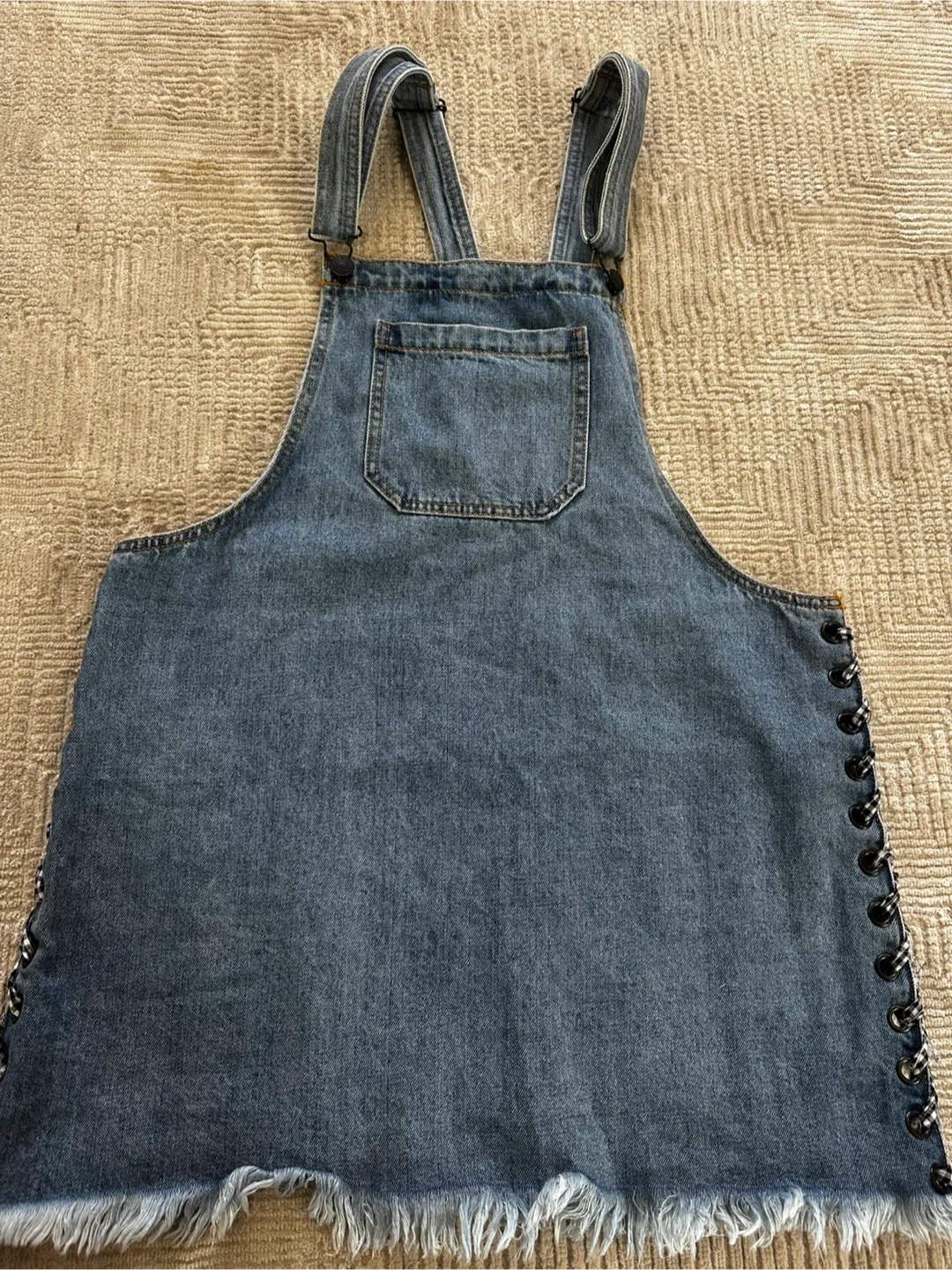 Denim Overalls Dress thumbnail