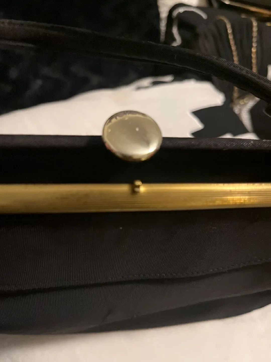 Vintage Black Clutch Purse image indicator(6)