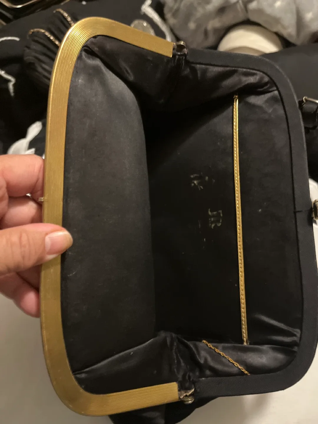 Vintage Black Clutch Purse image indicator(5)