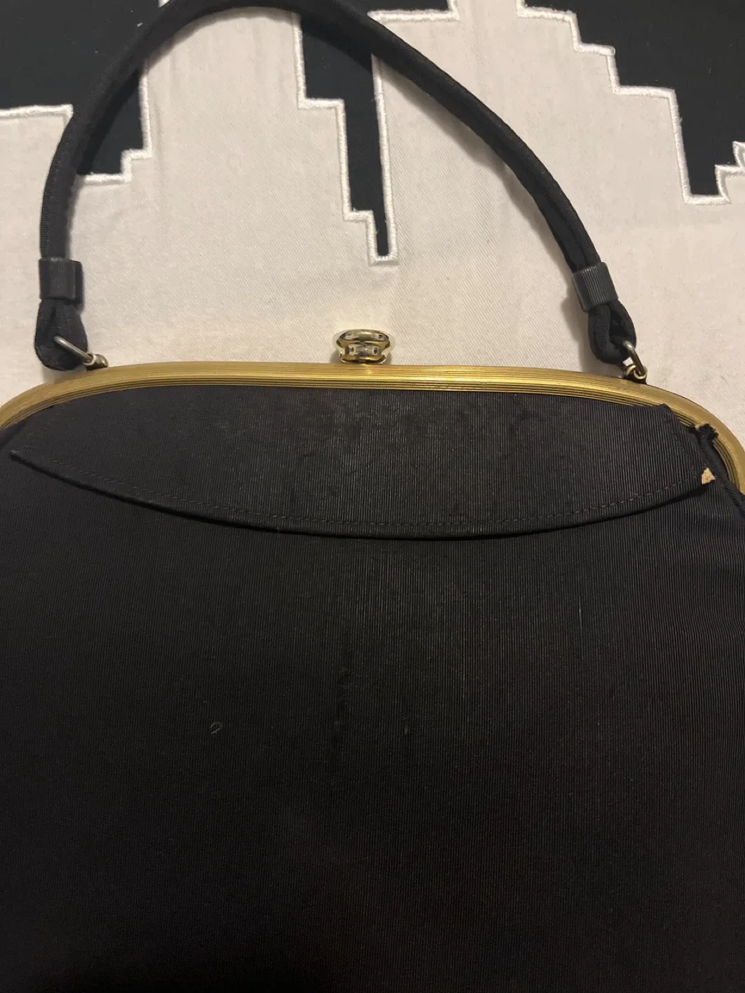 Vintage Black Clutch Purse image indicator(2)