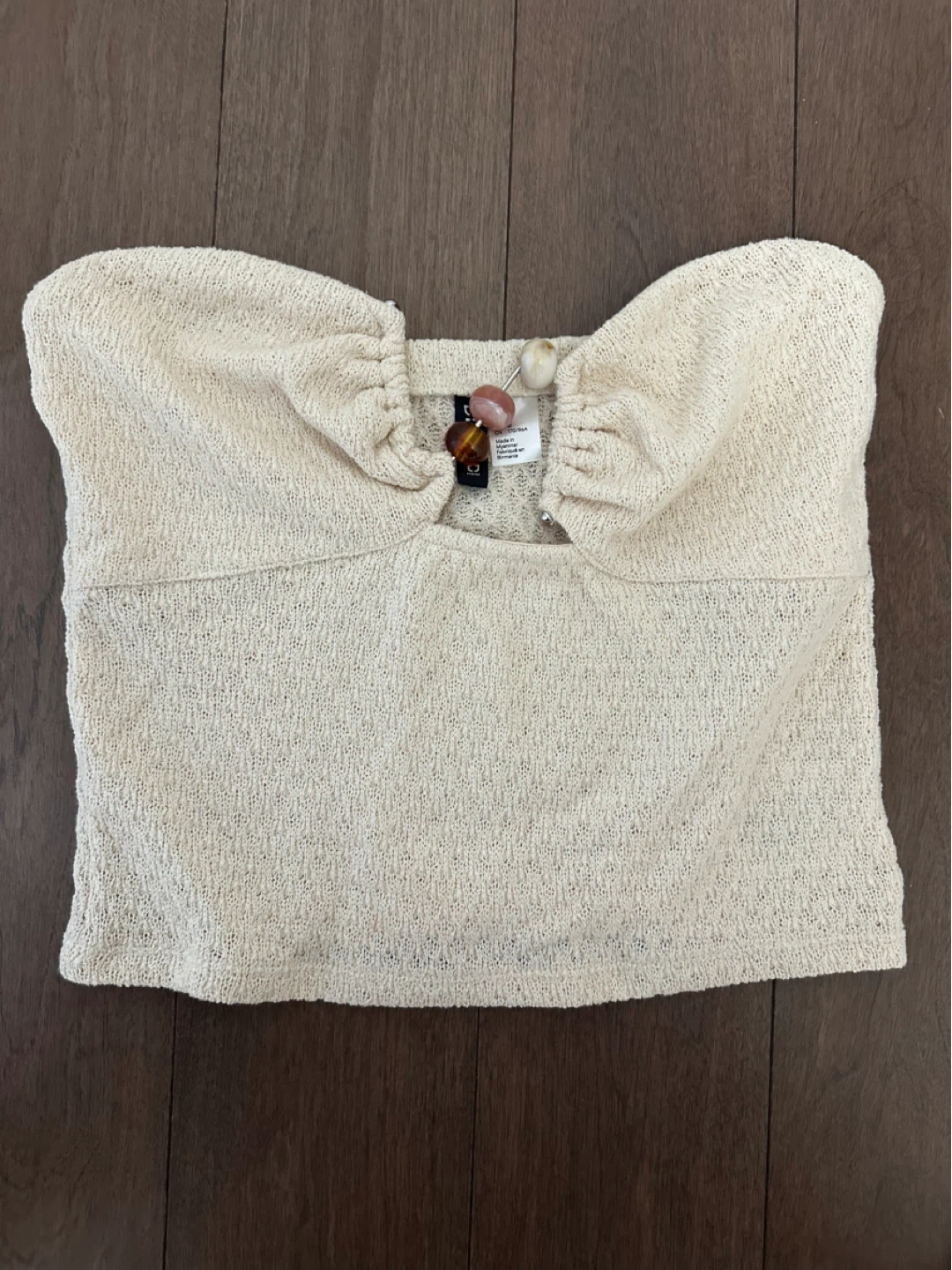 H&M Divided Cream Tube Top - Size M