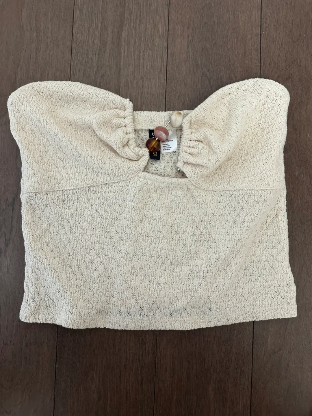 H&M Divided Cream Tube Top - Size M thumbnail