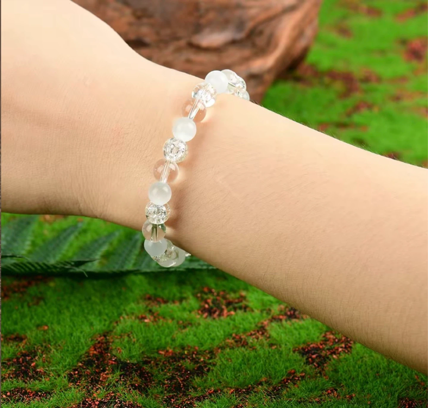Anxiety Calming Crystal Bracelet (5.9-7.87in)