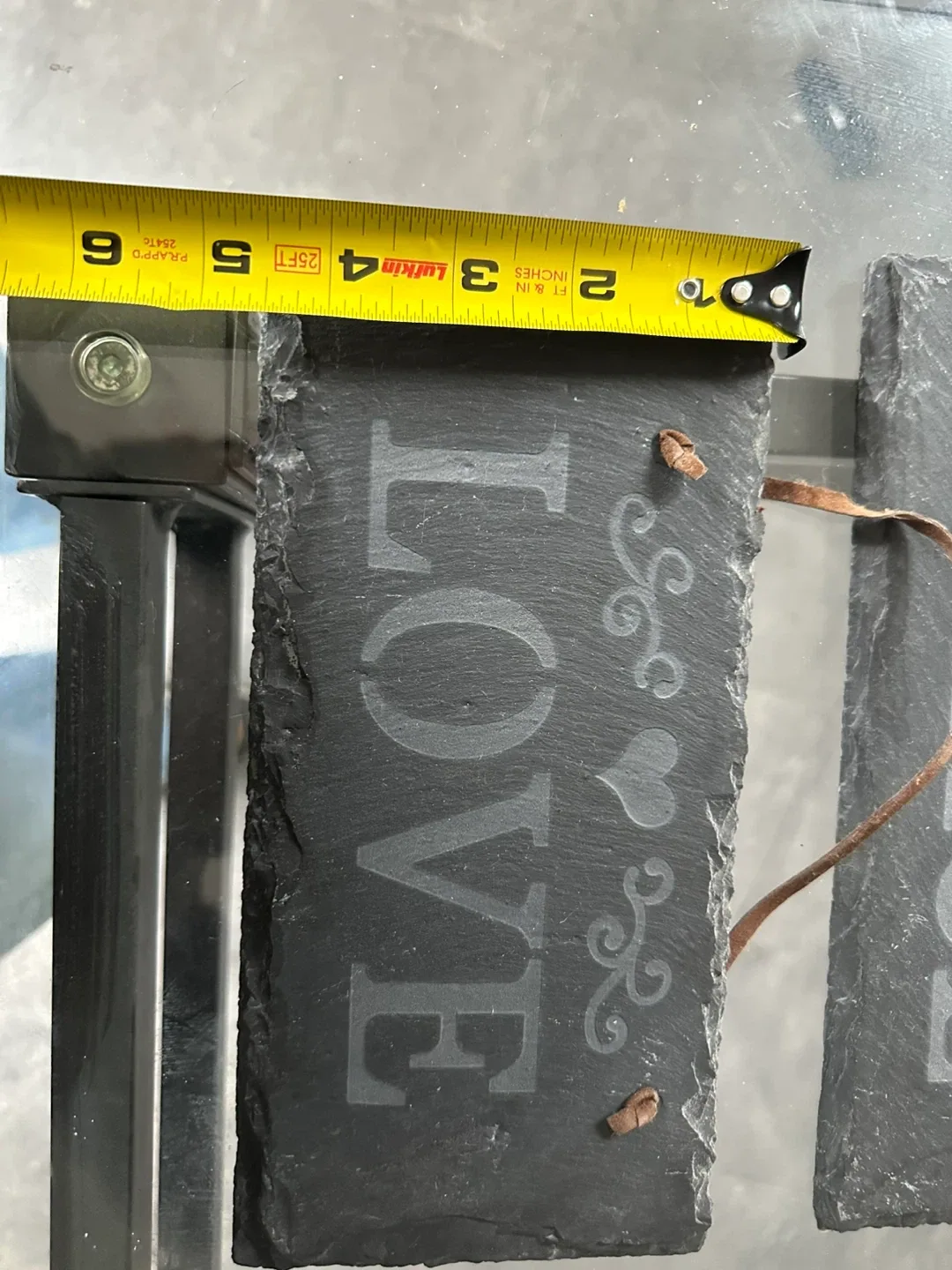 Slate 'Peace' & 'Love' Hanging Signs-10$ for both image indicator(4)