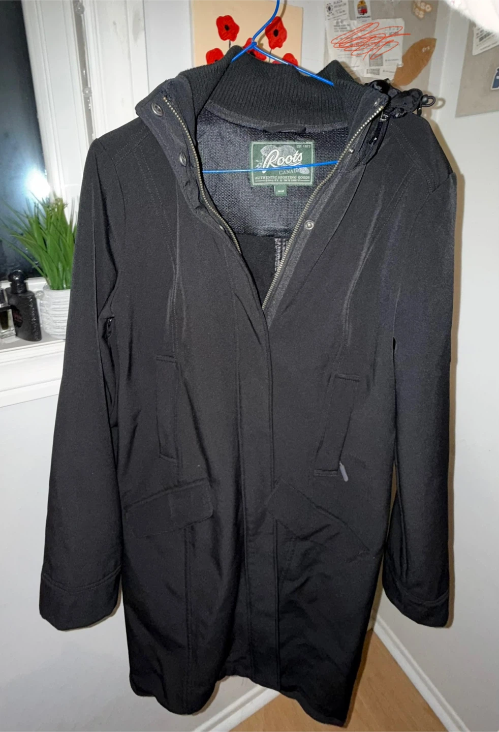 Roots Women's Black Winter Coat Jacket