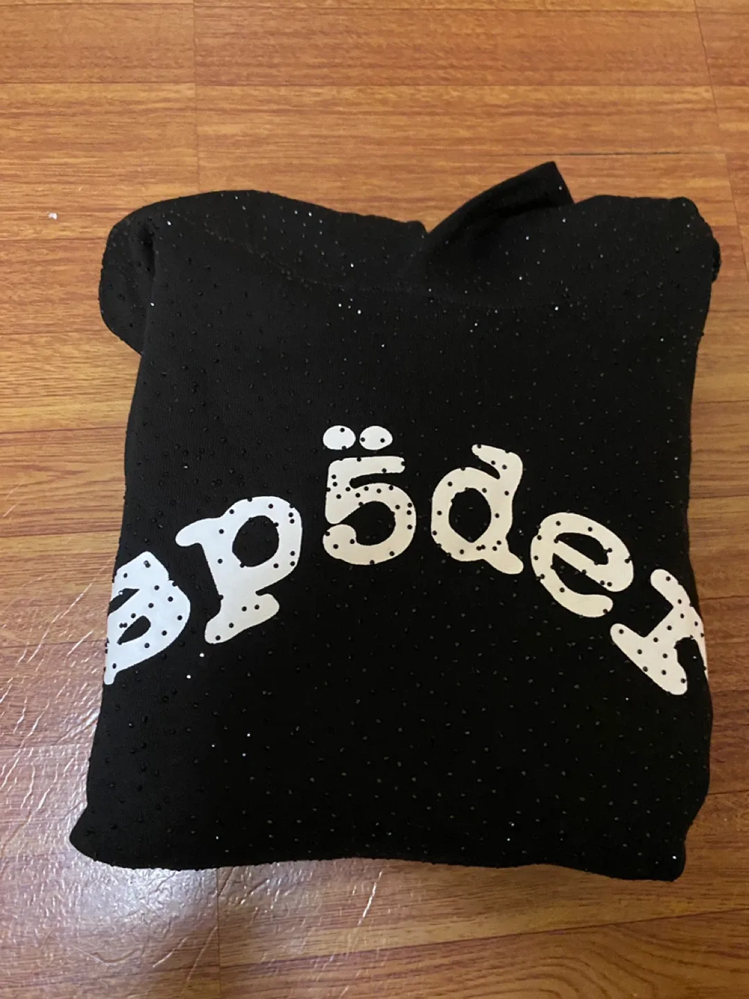 SP5DER Black Hoodie Size M