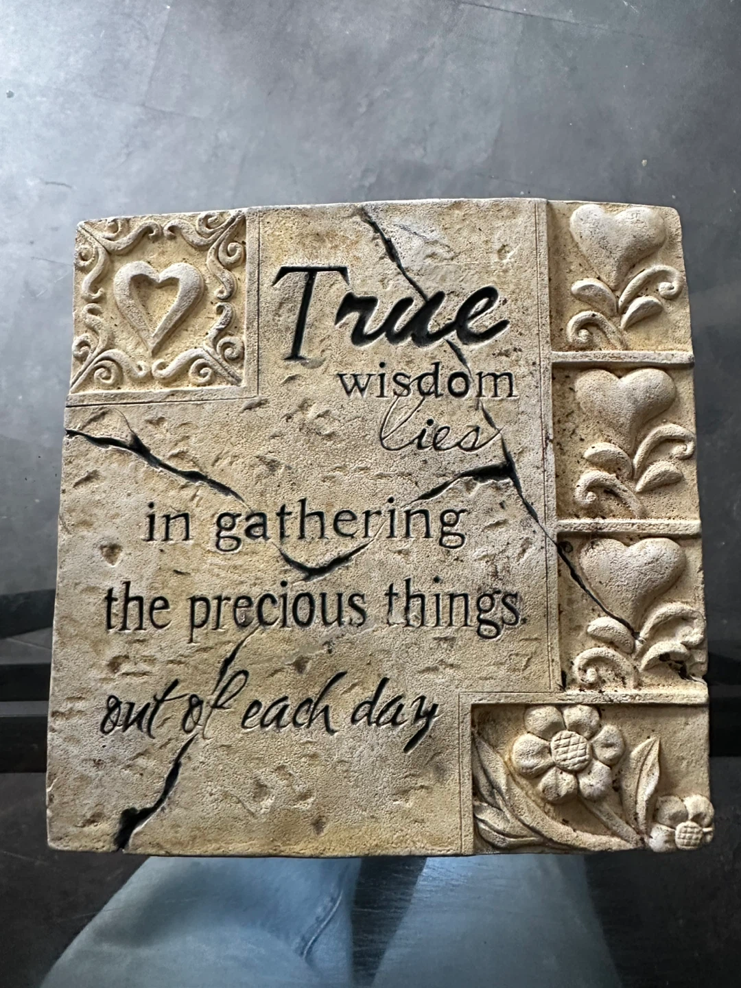 Decorative Stone Plaque - True Wisdom