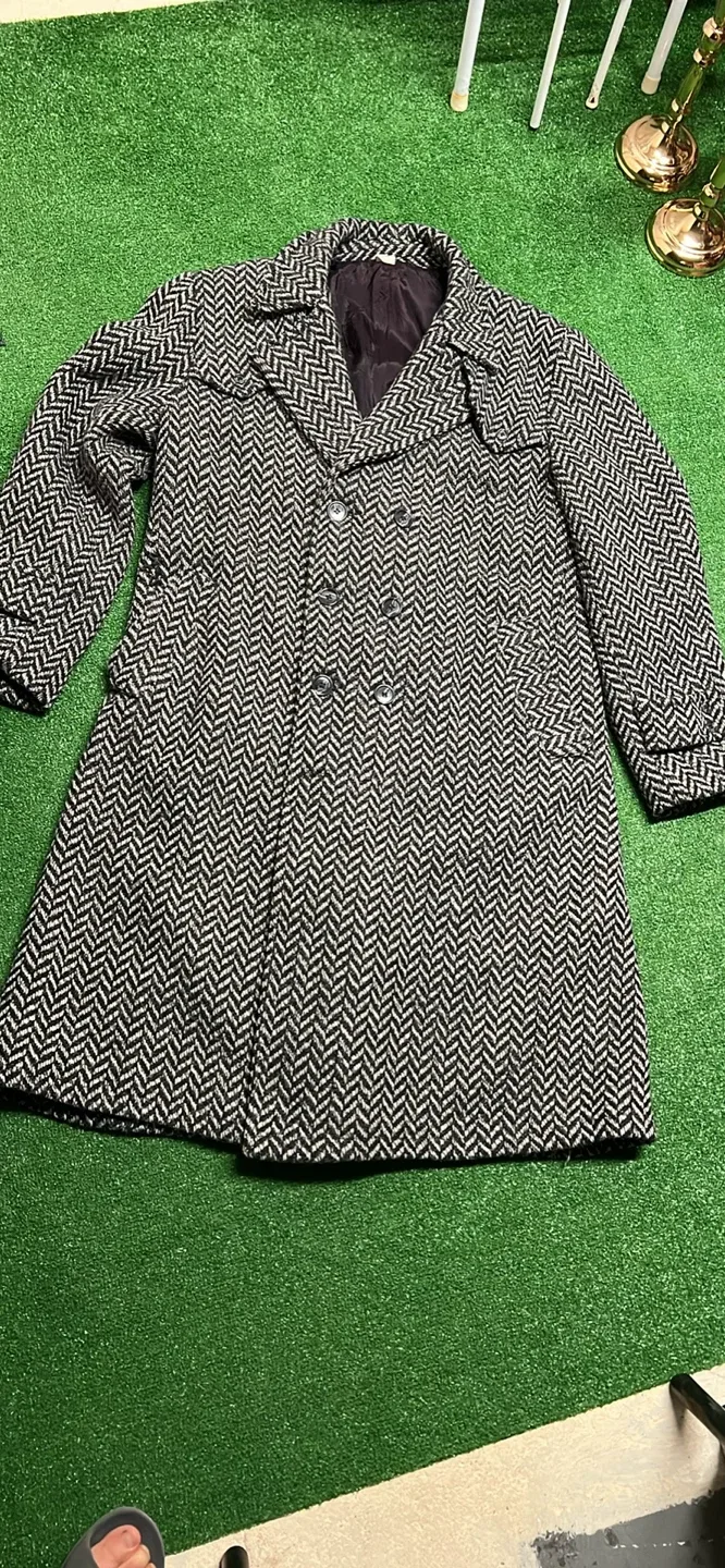 Vintage Herringbone Coat Size 40