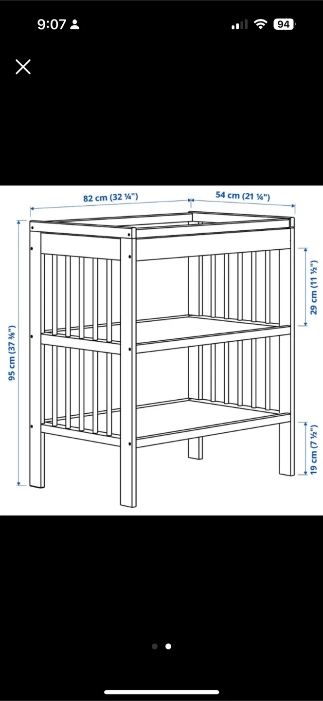 IKEA SNIGLAR Changing Table image indicator(2)