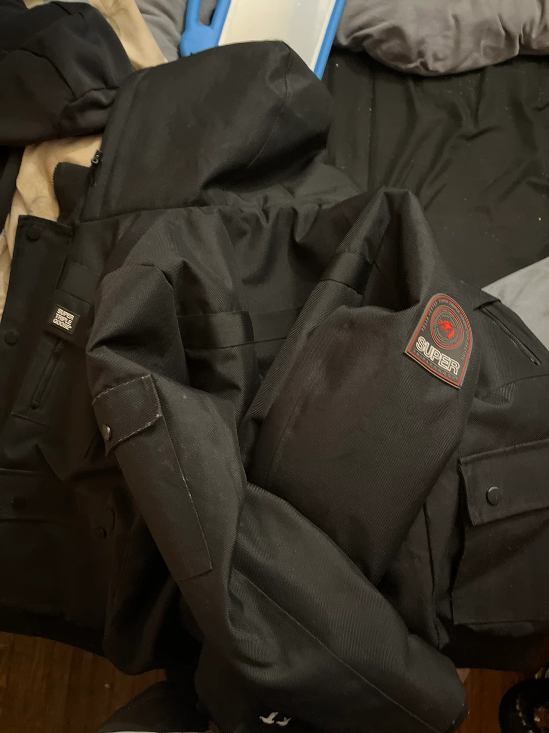 Superdry Black Winter Jacket - Size S
