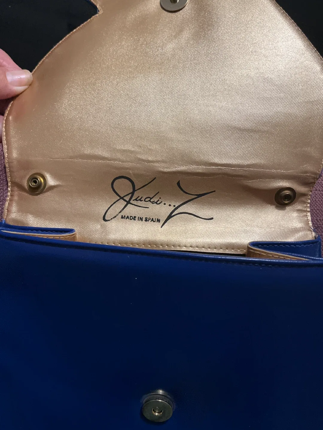 Judi. Z Blue Leather Handbag - Made in Spain image indicator(3)