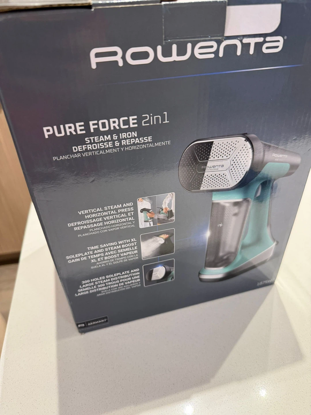 Rowenta Pure Force 2in1 Steamer & Iron
