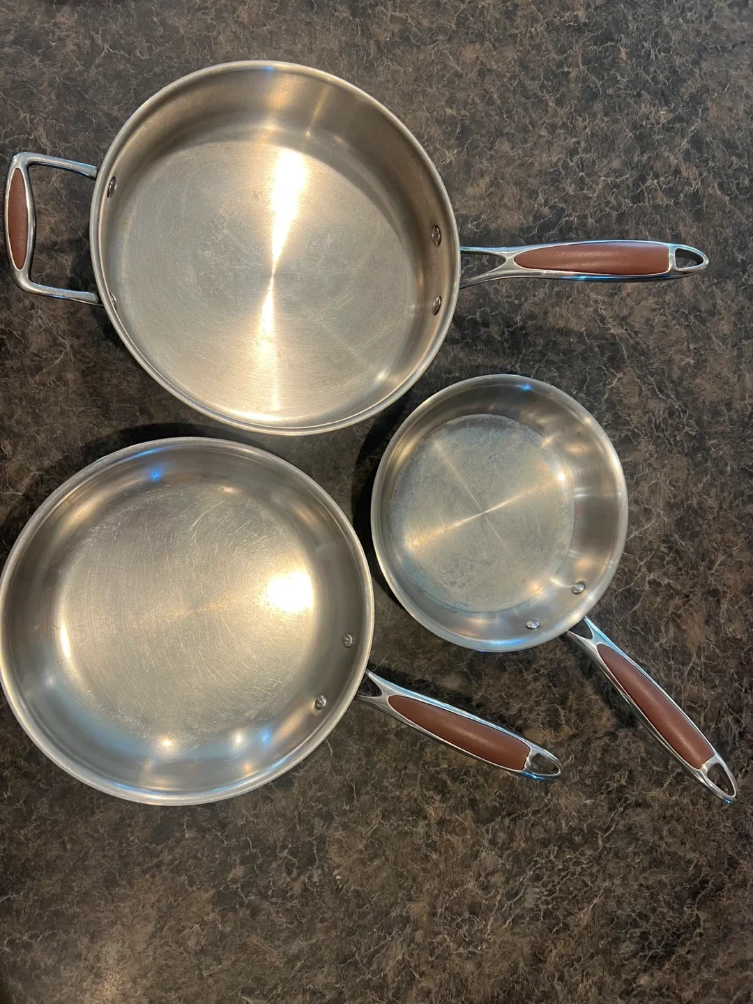 Marcus 3-Piece Stainless Steel Cookware Set image indicator(2)