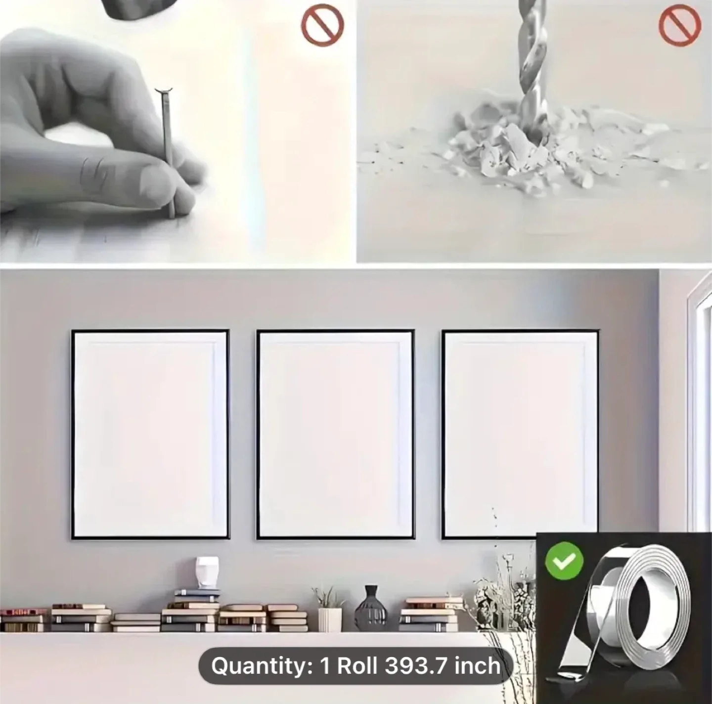 10m/93.7Inch Super Strong Nano Double-Sided Tape, image indicator(3)