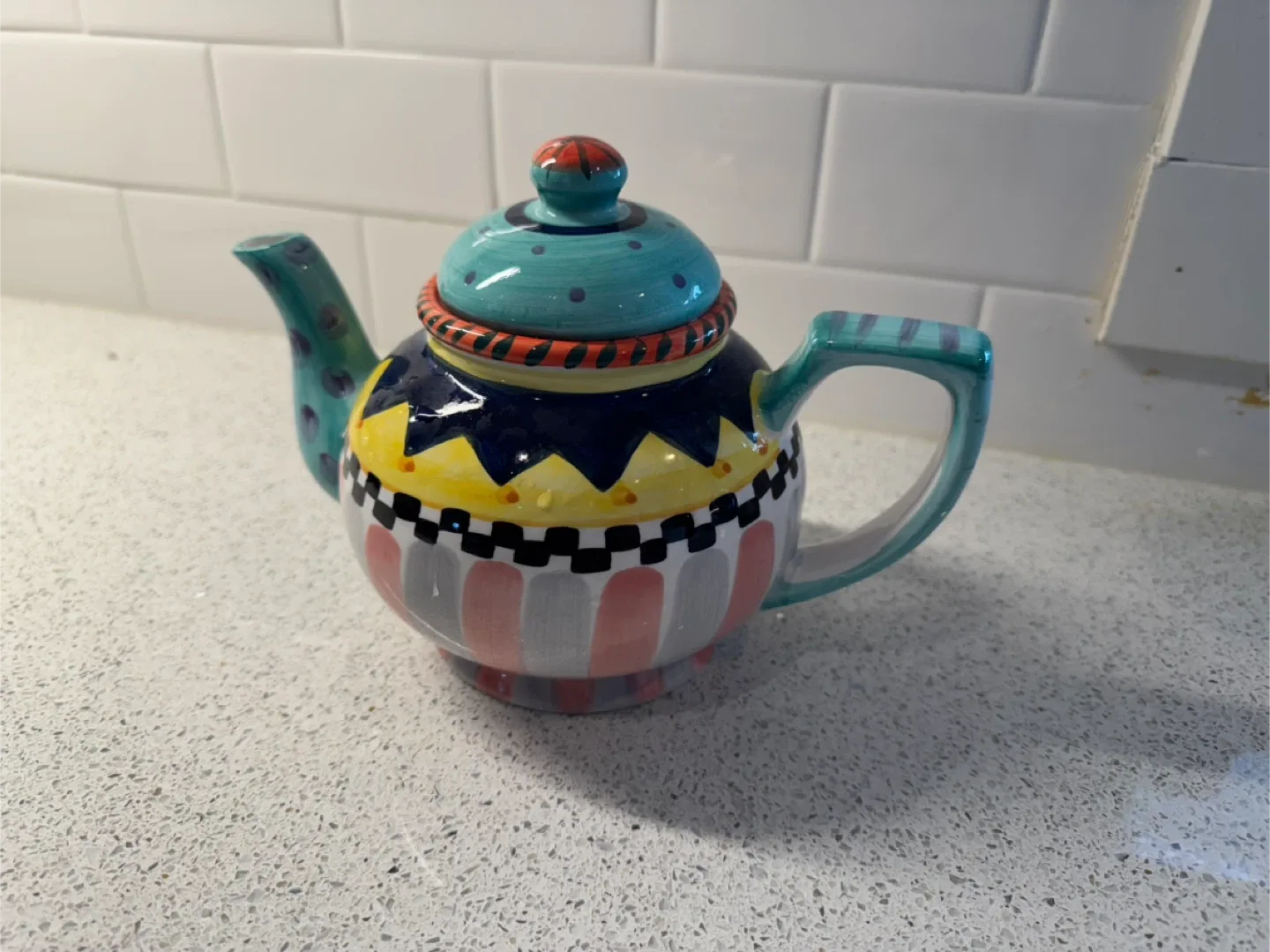 Colorful Ceramic Teapot image indicator(2)