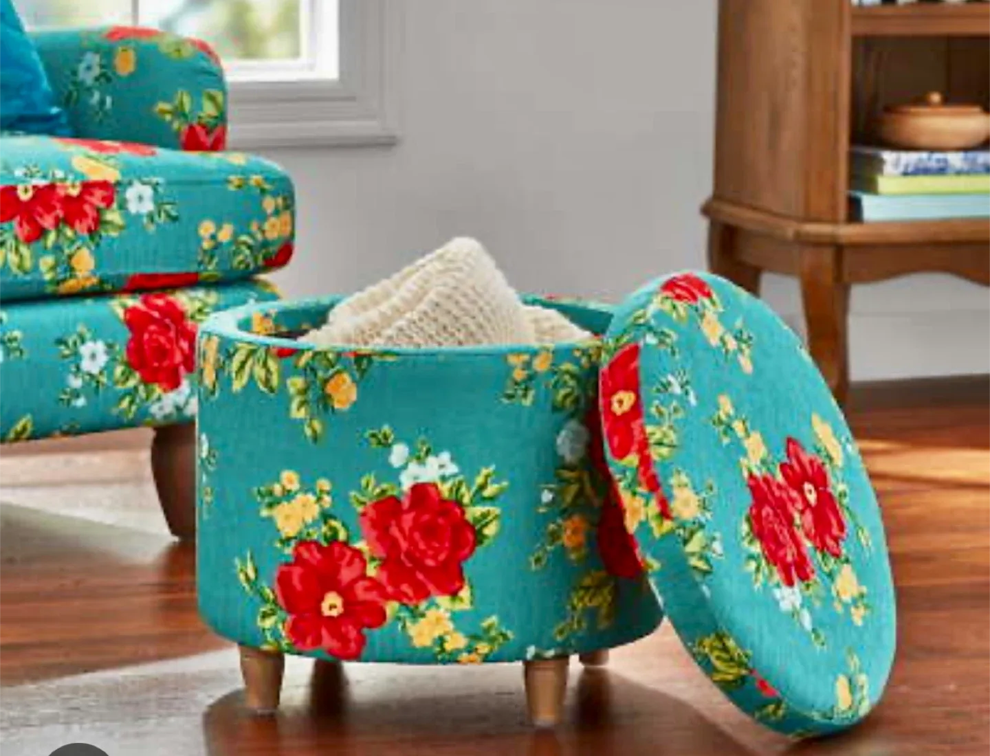 The Pioneer Woman Floral Accent Chair & Ottoman image indicator(5)