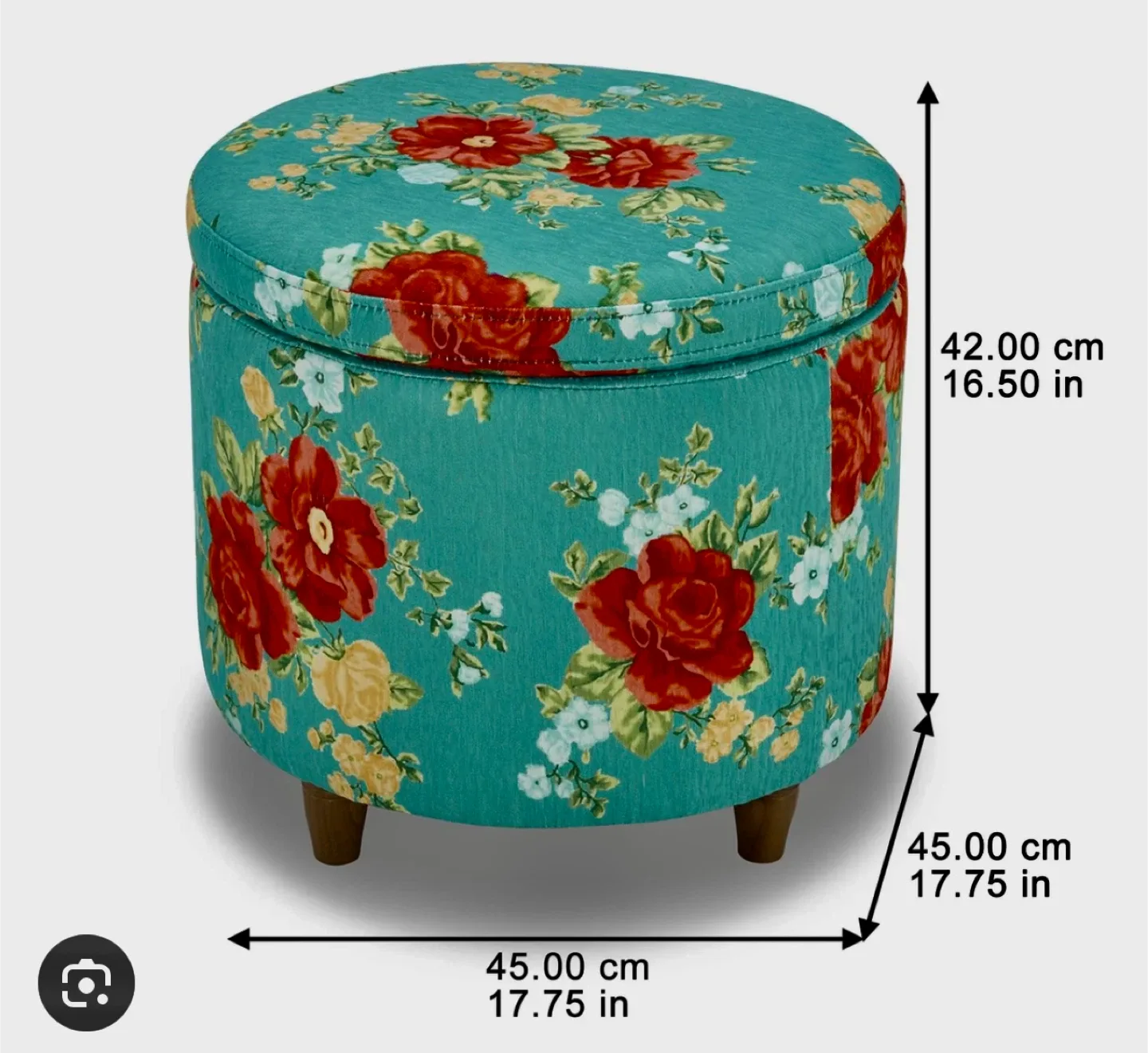 The Pioneer Woman Floral Accent Chair & Ottoman image indicator(6)