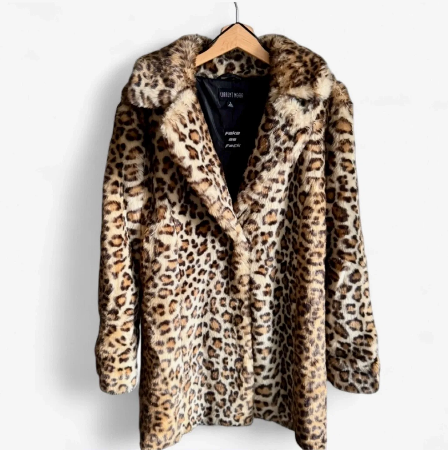 Dolls Kill Leopard Animal Print Faux Fur Coat image indicator(3)