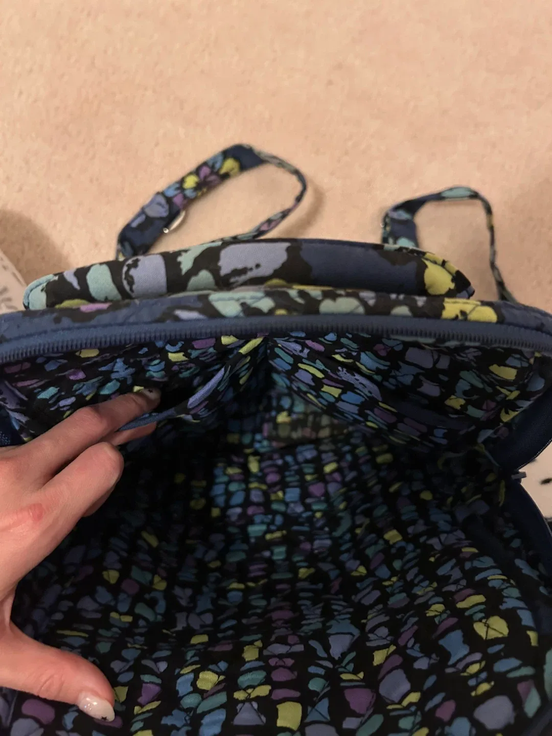 Vera Bradley Floral Mini Backpack image indicator(3)