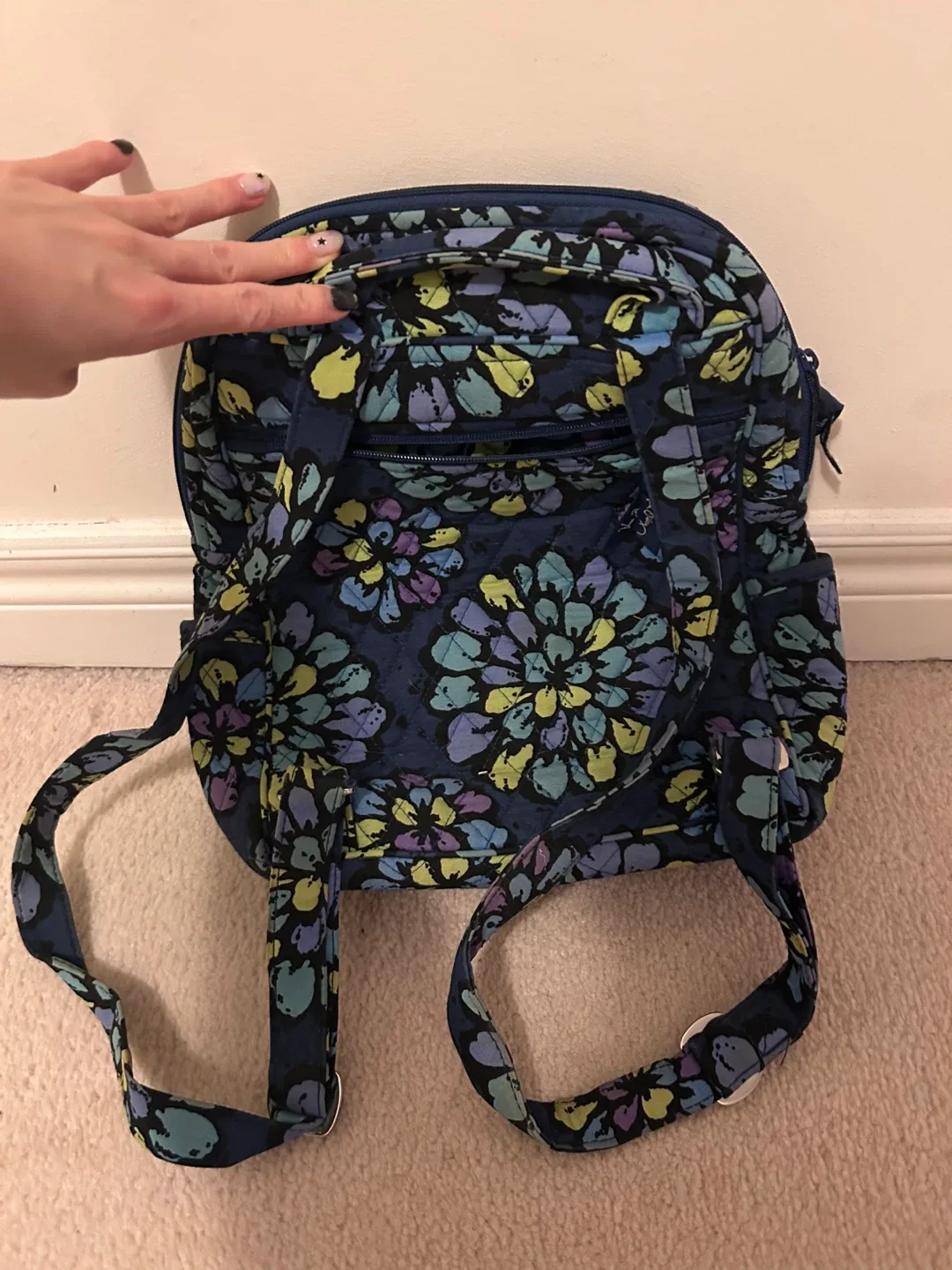 Vera Bradley Floral Mini Backpack image indicator(2)