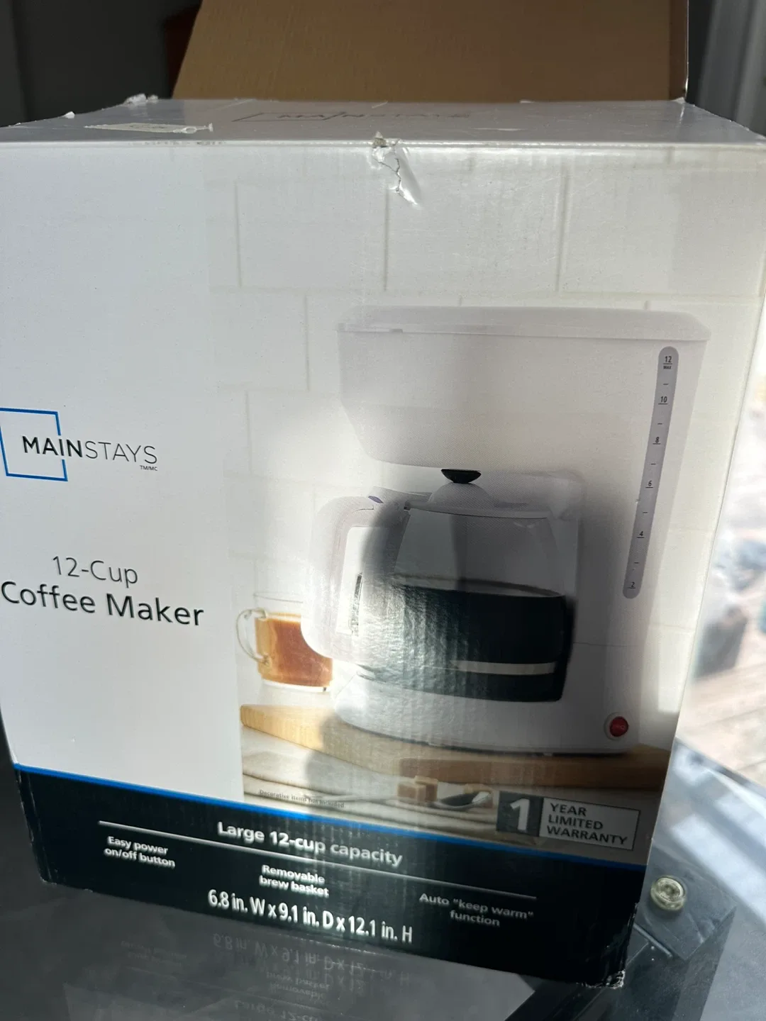 New Mainstays 12-Cup Coffee Maker image indicator(5)