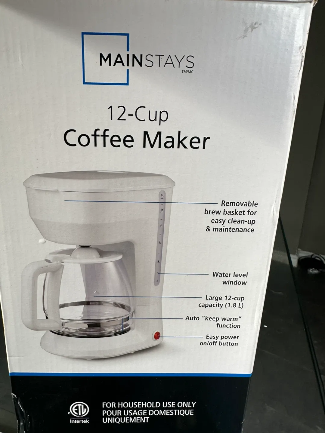New Mainstays 12-Cup Coffee Maker image indicator(3)
