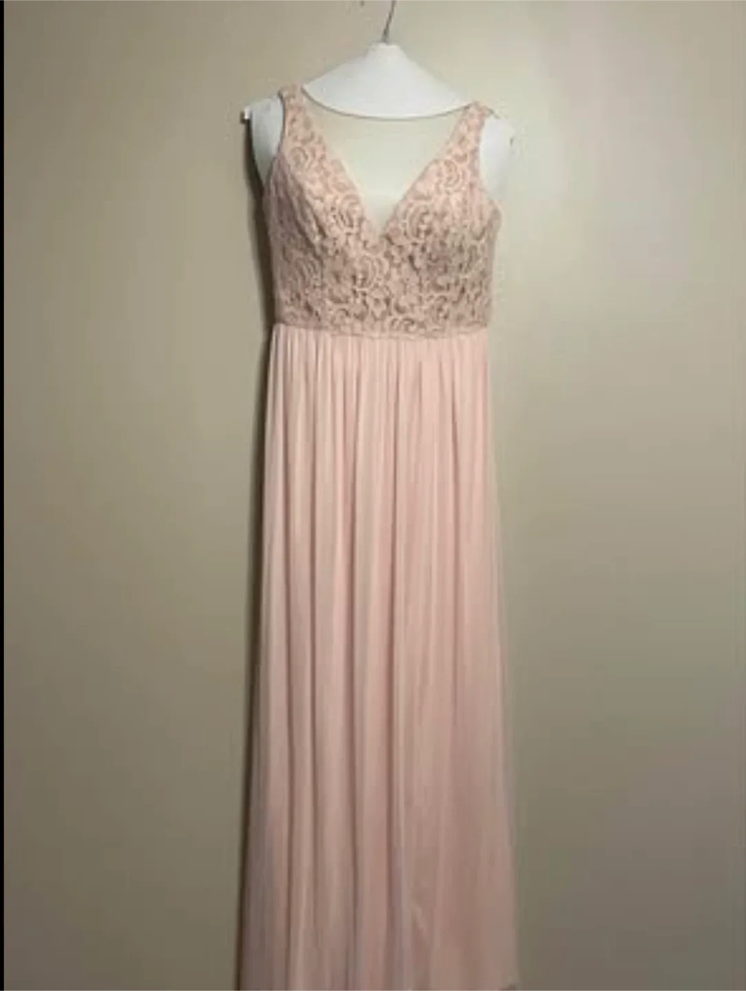 Lace Top Pink Maxi Dress image indicator(2)