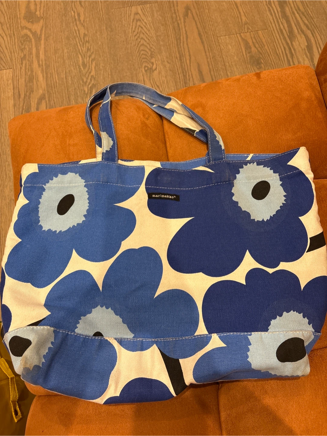 Marimekko Unikko Blue & White Tote Bag