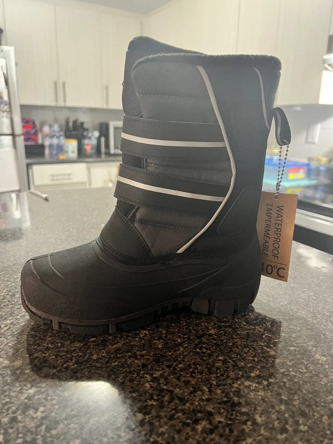 Boys size 2Waterproof Winter Boots - Black image indicator(2)