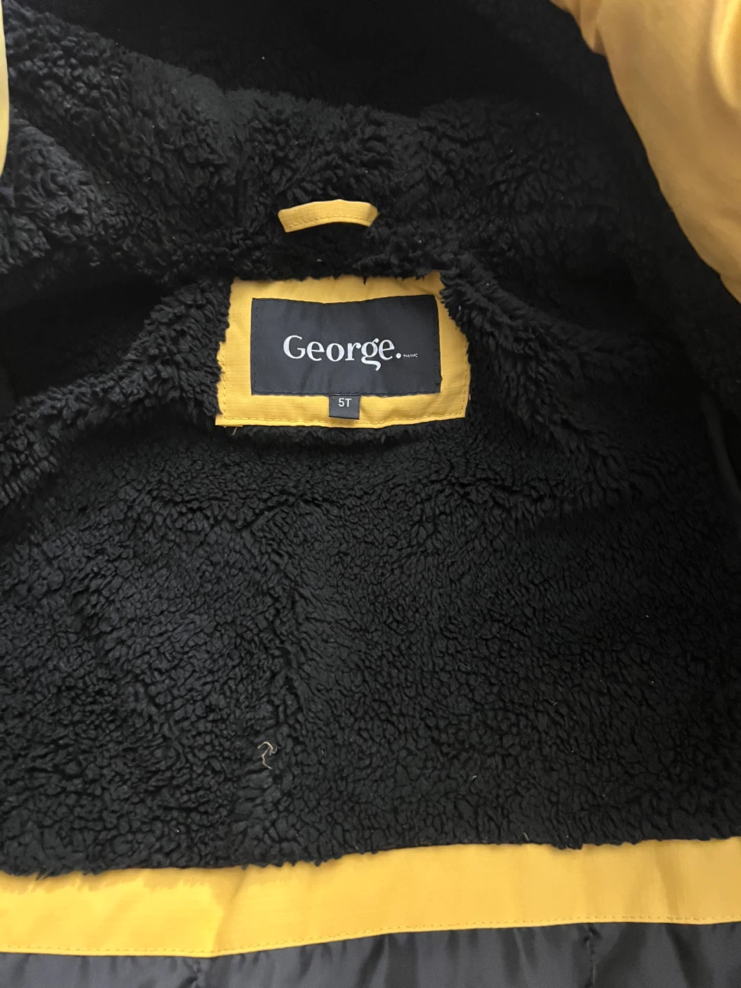 George Yellow Puffer Jacket - Size 5T - photo 2