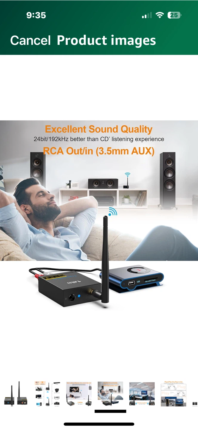 1Mii 2.4Ghz Wireless Audio Transmitter Receiver - photo 5