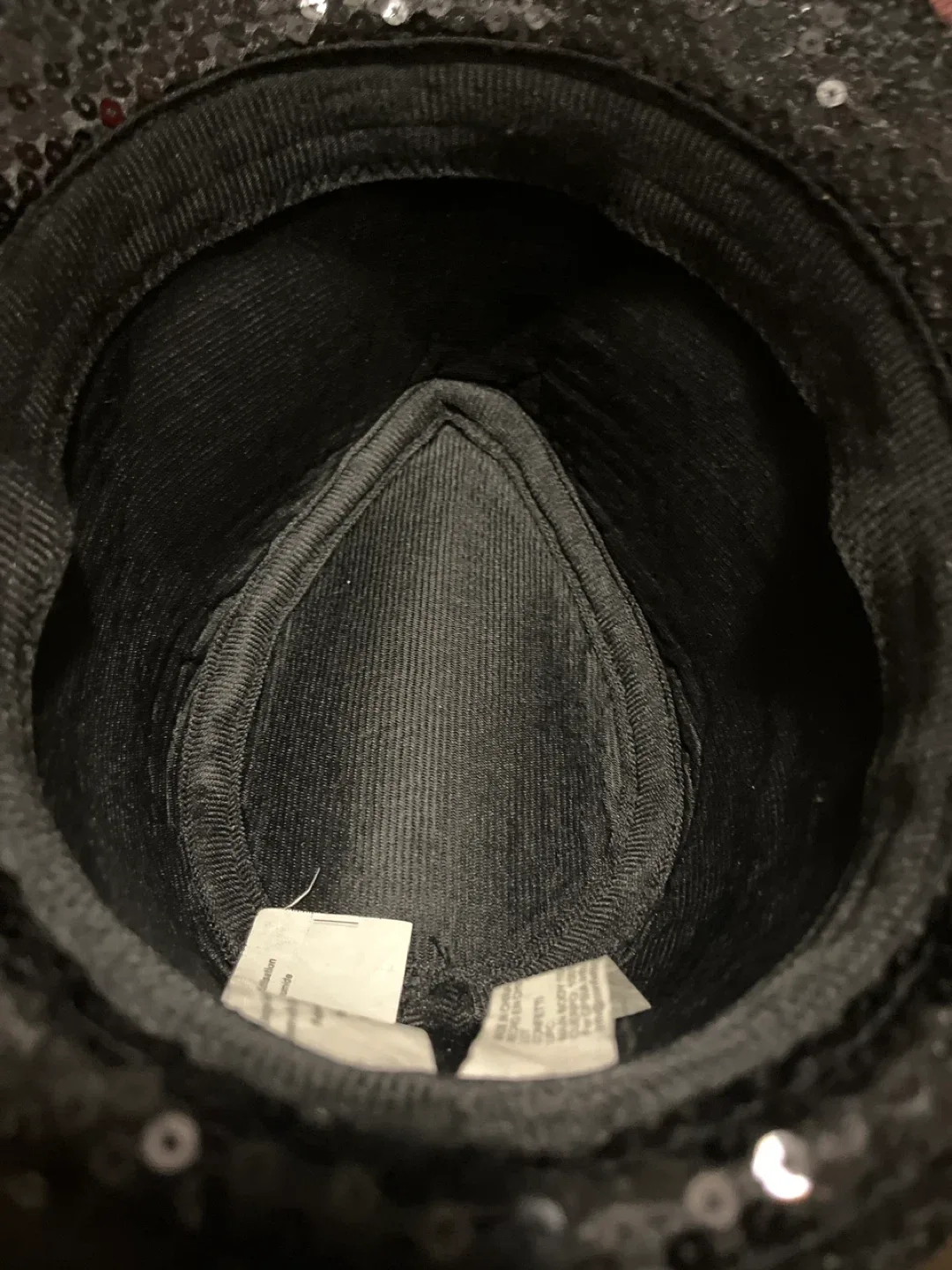 Black Sequin Fedora Hat image indicator(7)