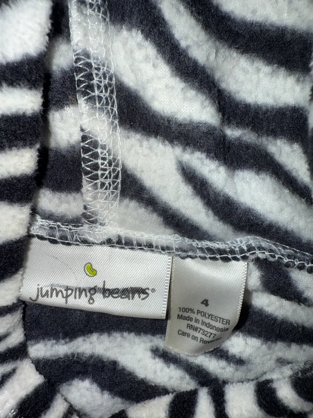 🥕Jumping Beans Zebra Print Hooded Dress - Size 4 image indicator(2)