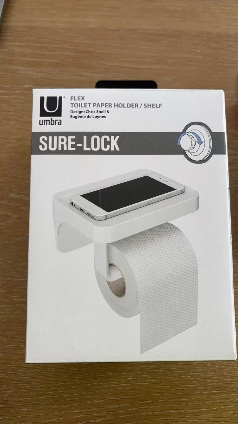 Toilet Paper Holder with Shelf - NEW
