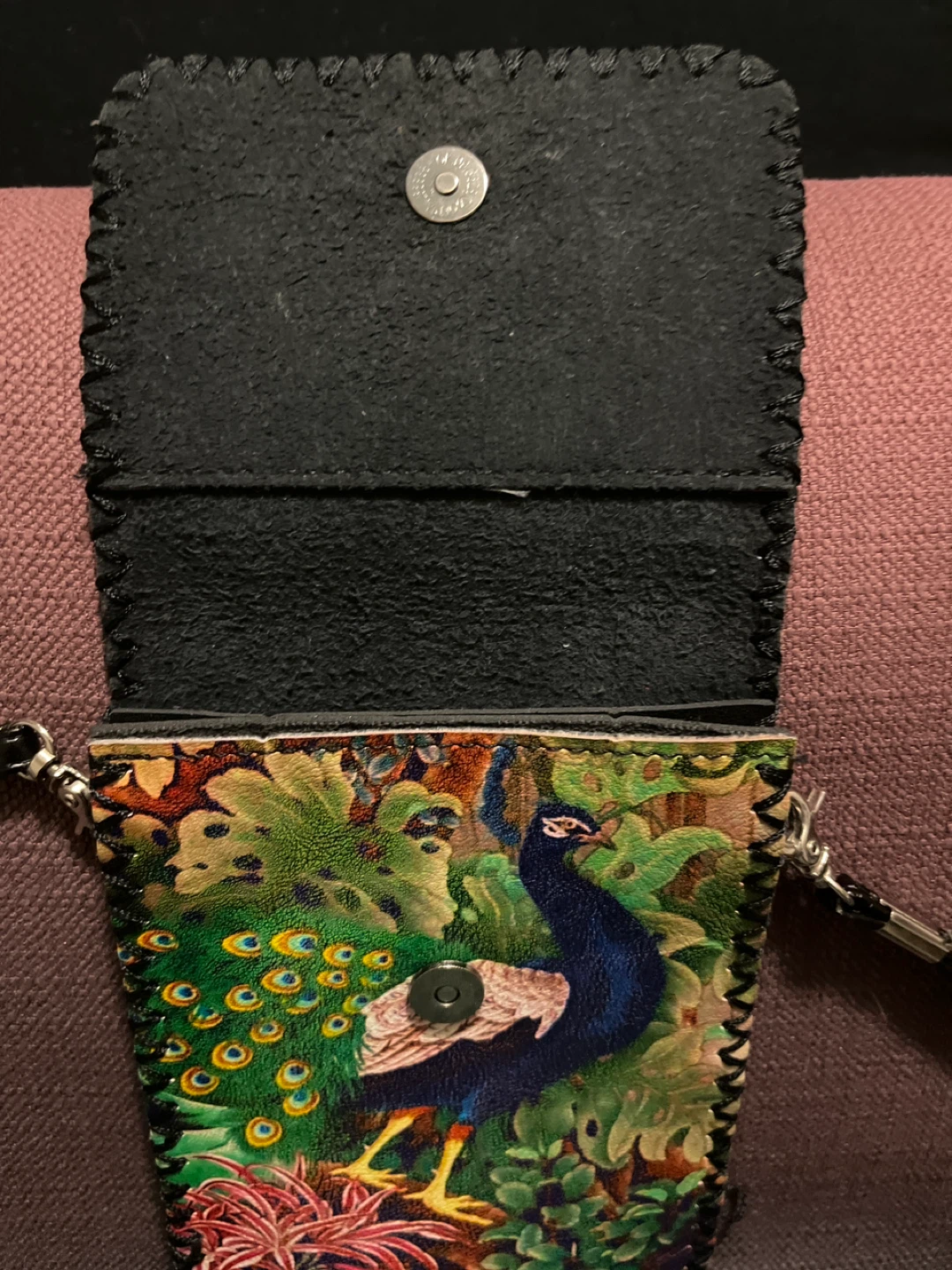 Peacock Print Crossbody Bag - photo 4