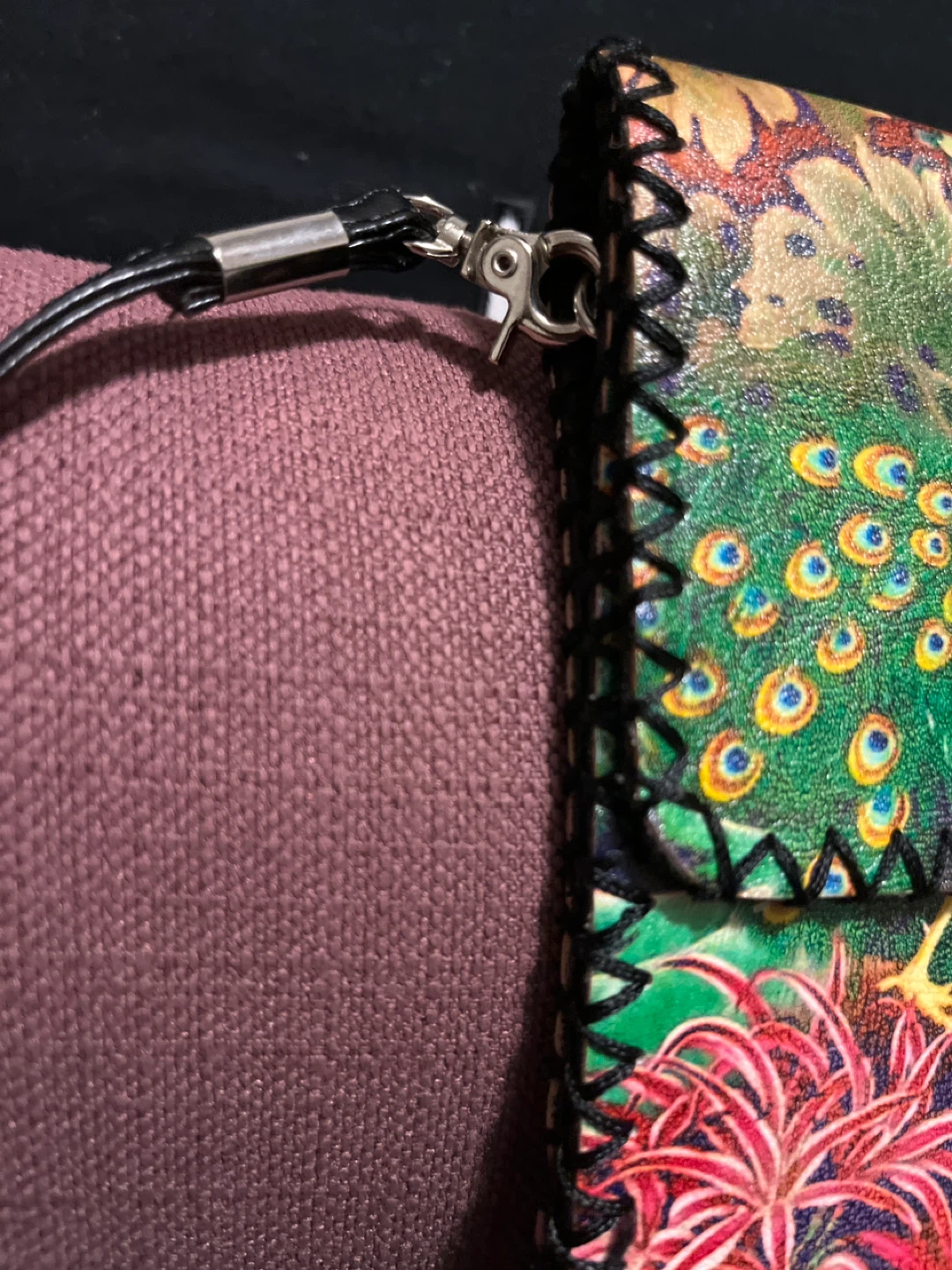 Peacock Print Crossbody Bag - photo 2