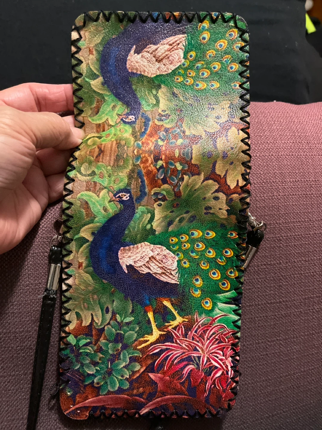 Peacock Print Crossbody Bag - photo 5