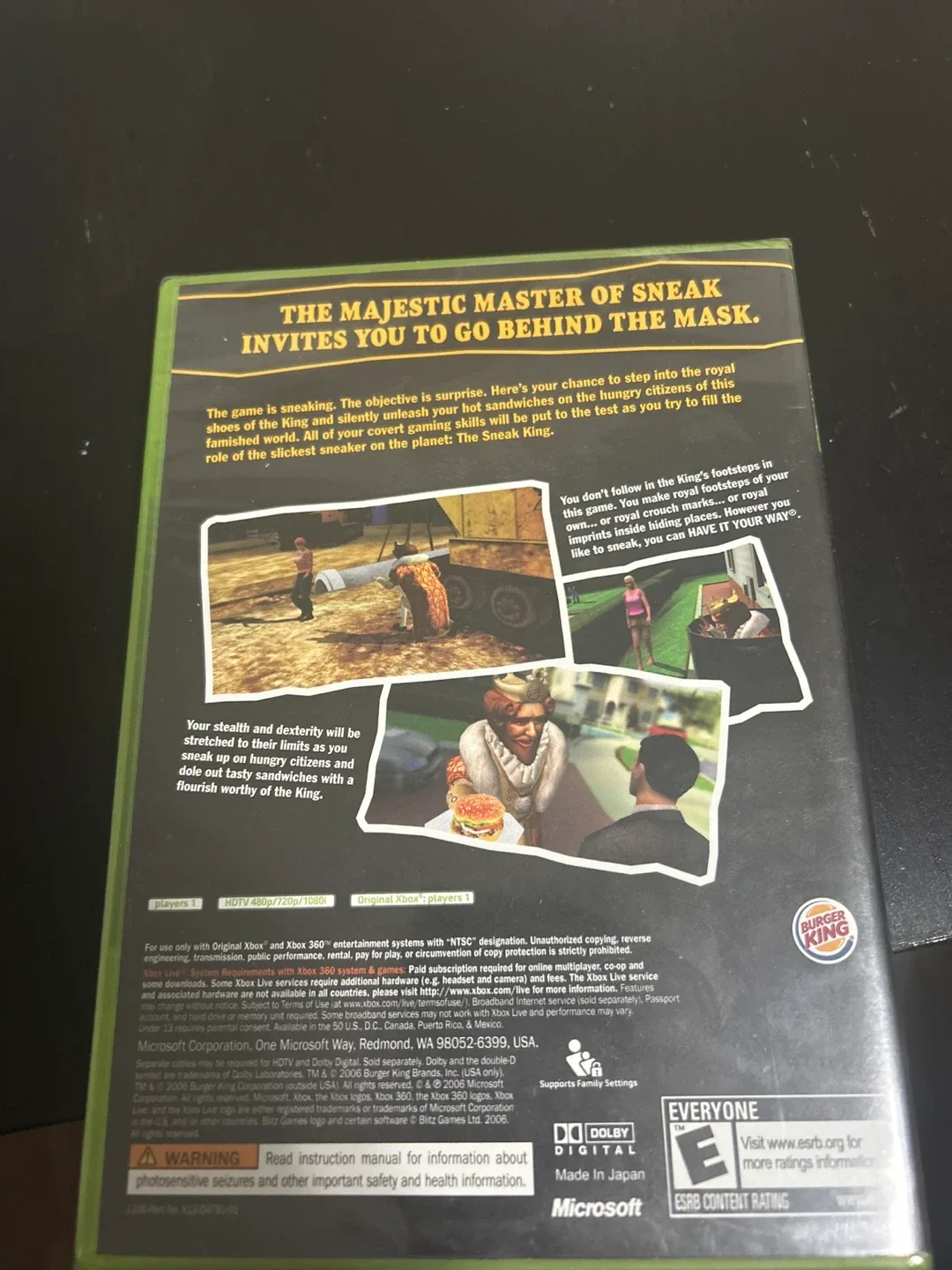 Sealed - Sneak King Xbox 360 image indicator(2)