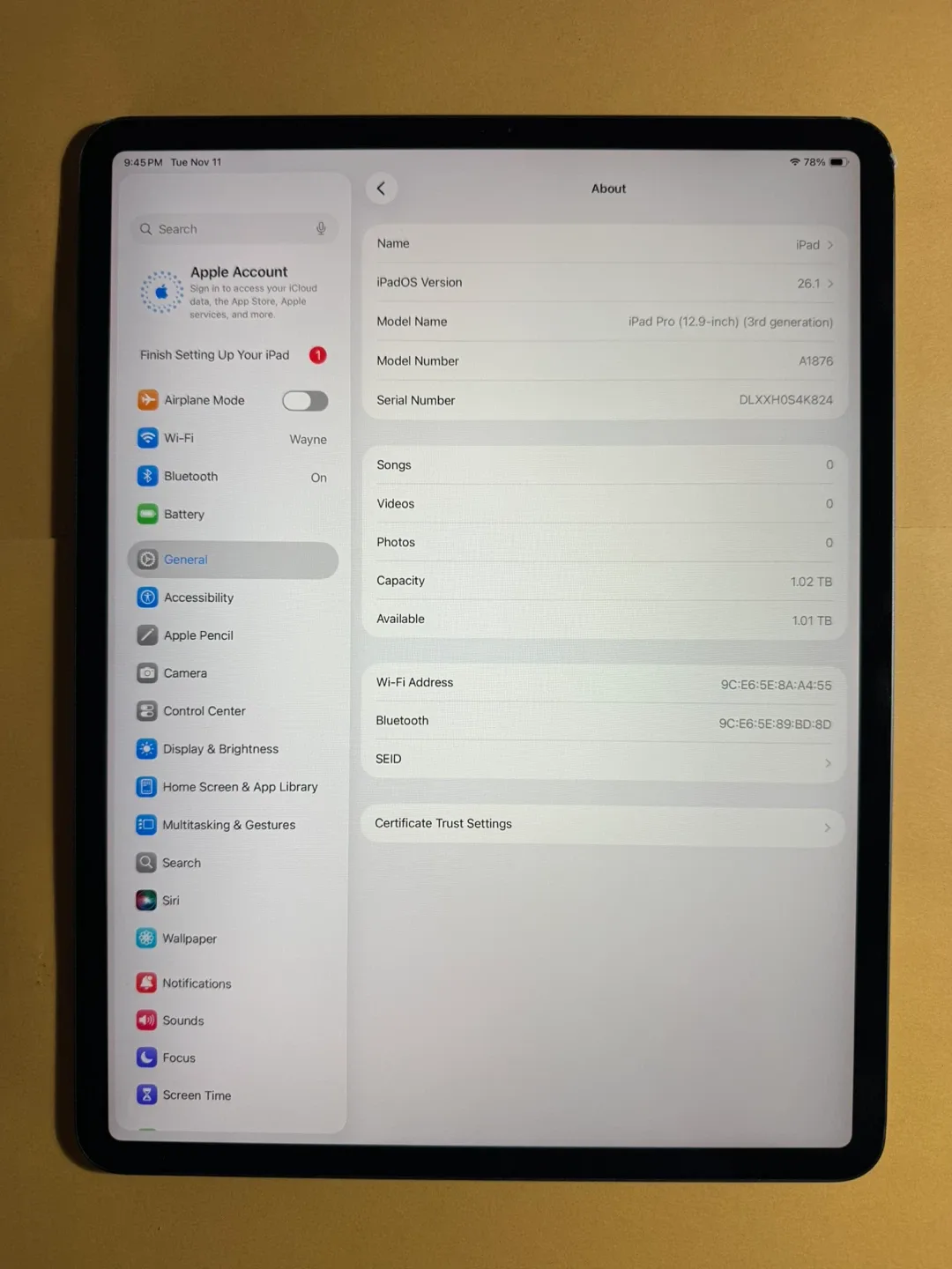 Apple iPad Pro 12.9-inch (3rd generation) image indicator(5)