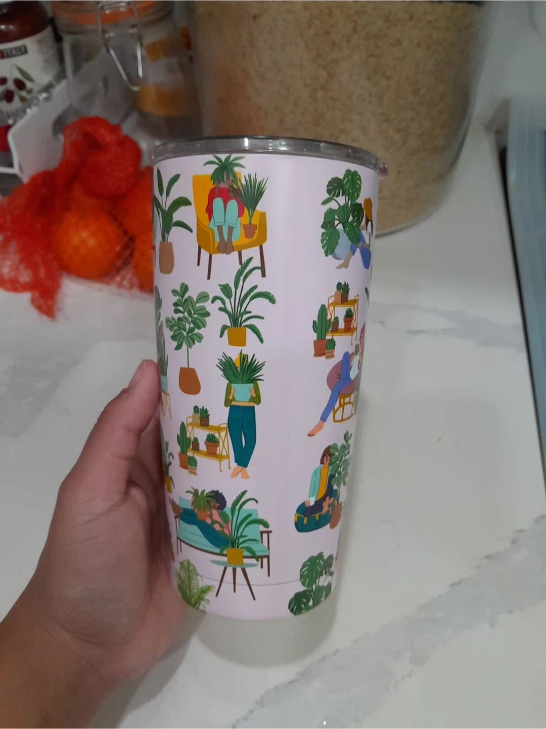 Plant Patterned Tumbler 🥕🥕🥕🥕 thumbnail