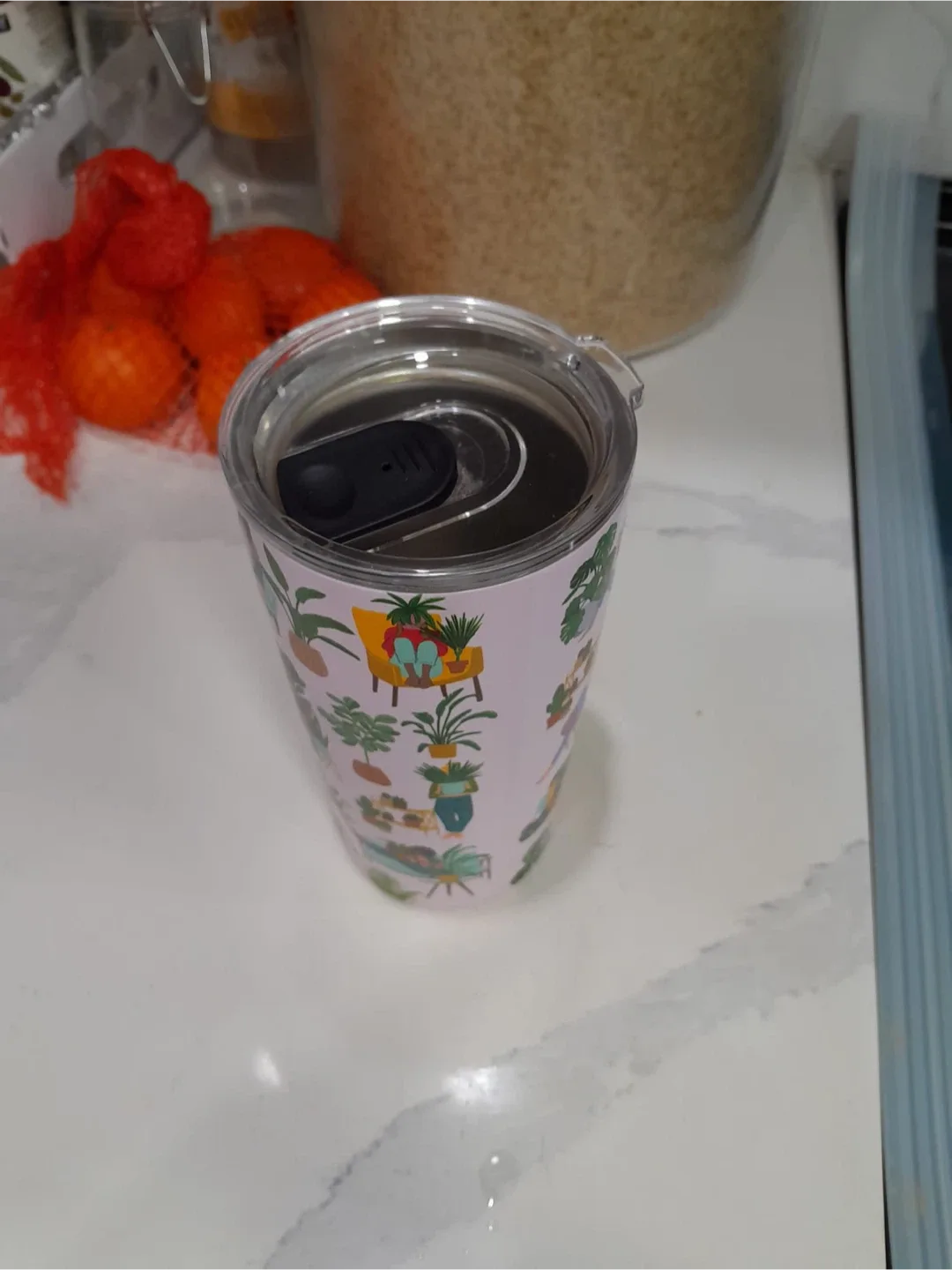 Plant Patterned Tumbler 🥕🥕🥕🥕 image indicator(2)