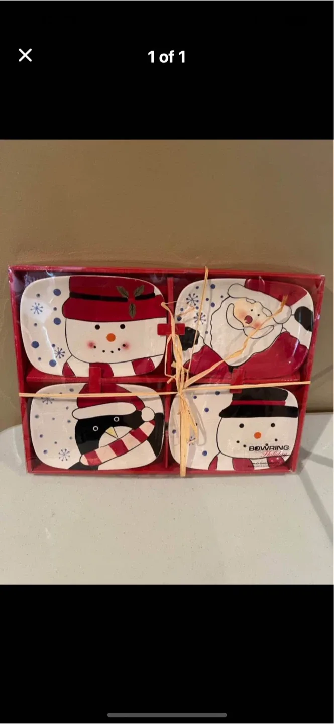 Bowring Holiday Plates - Set of 4 thumbnail