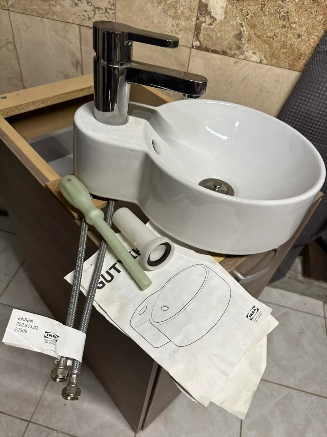 IKEA GUTVIKEN Countertop Sink with ENSEN Faucet