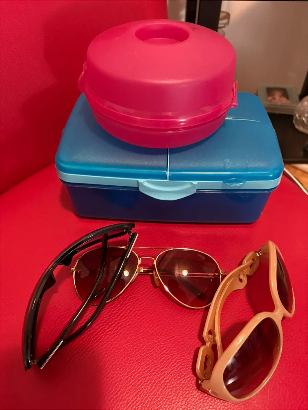 Sunglasses and Lunch Box