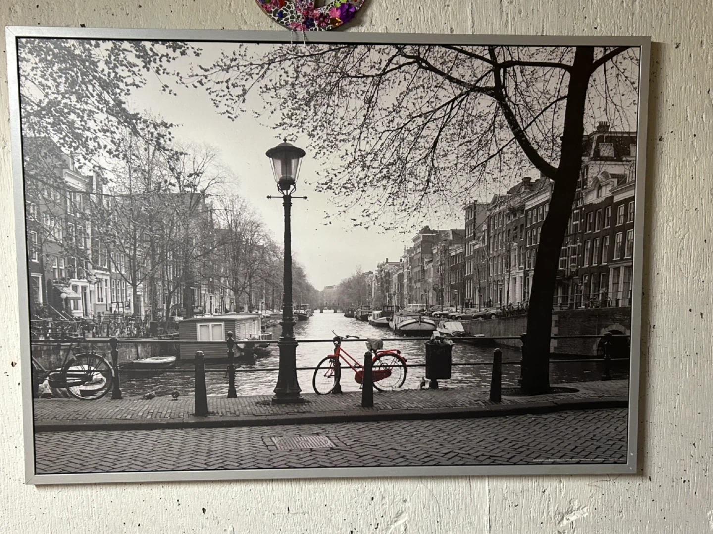 Framed Black and White Amsterdam Print