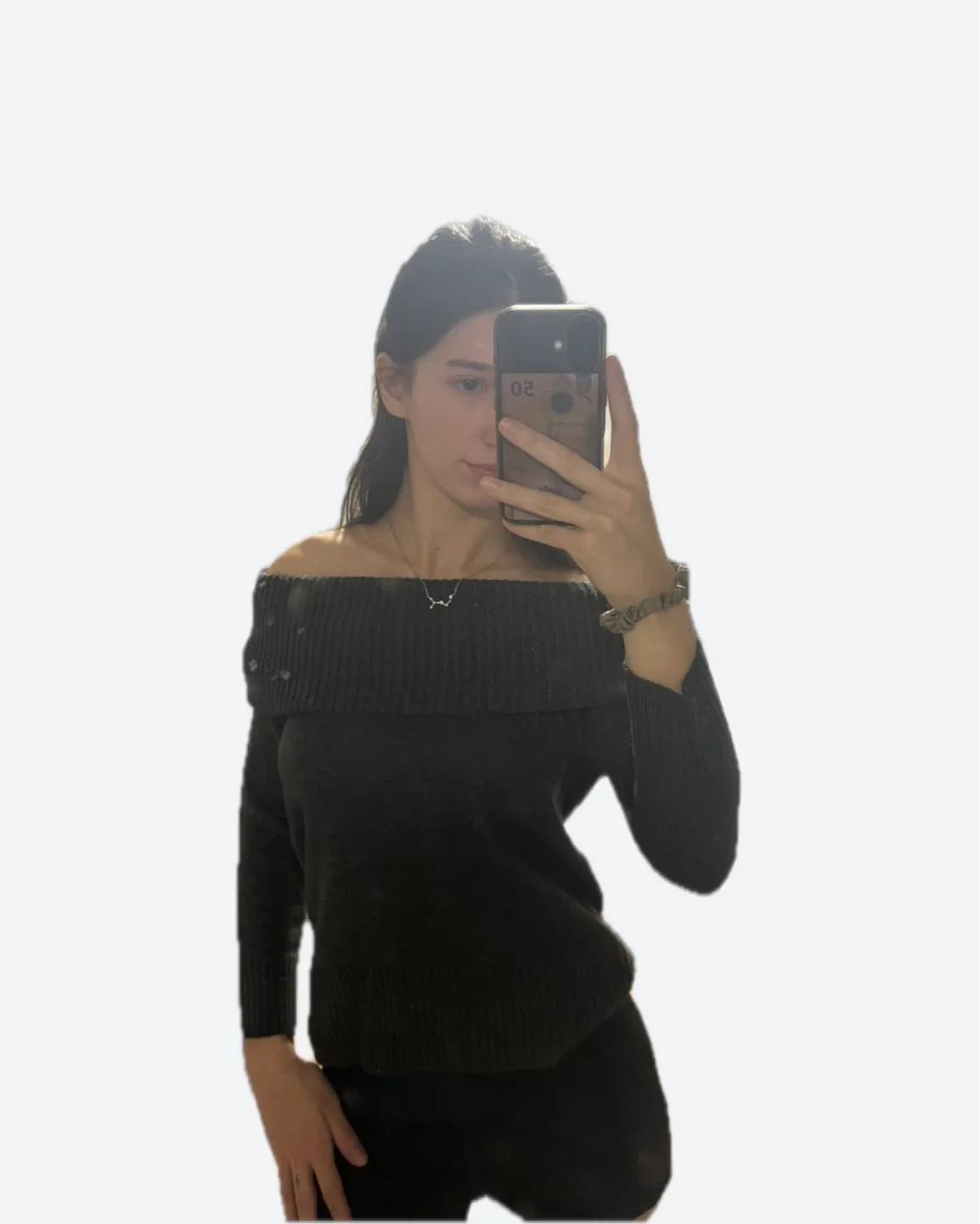 Joe Fresh Off-the-Shoulder Sweater - XS image indicator(3)