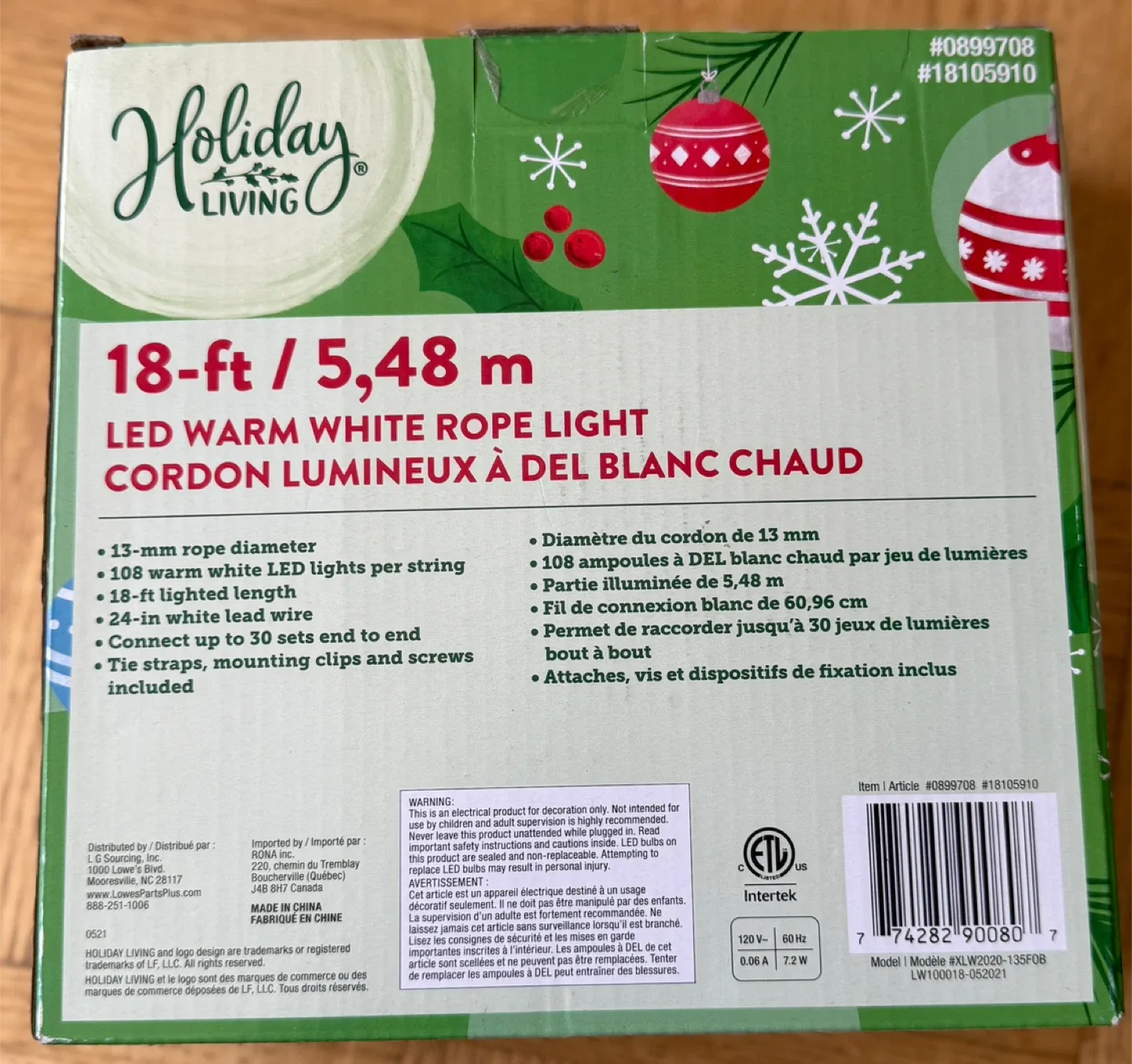 Holiday Living 18-ft LED Warm White Rope Light🥕 thumbnail